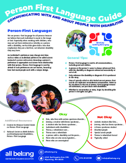 Person First Language Guide English